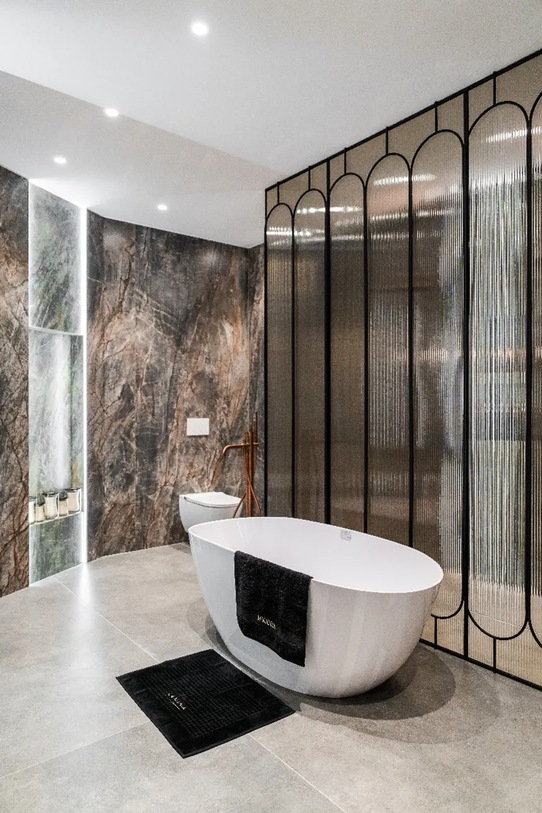 La Mania dywanik łazienkowy bawełniany Black Premium 70 x 50 cm czarny 5905090154891