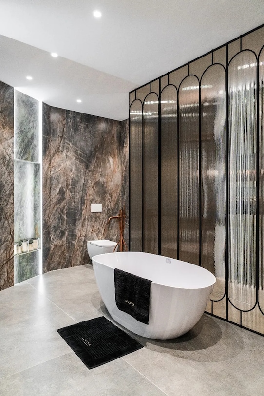 La Mania dywanik łazienkowy bawełniany Black Premium 70 x 50 cm czarny 5905090154891