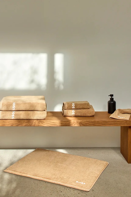 Łazienka BOSS dywanik łazienkowy bawełniany EDGE Pecan 50 x 70 cm 1063666 beżowy