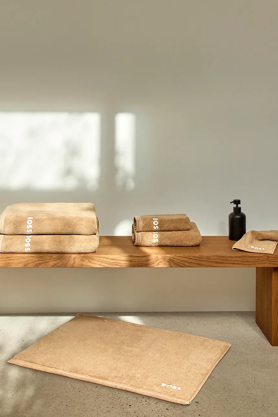 Łazienka BOSS dywanik łazienkowy bawełniany EDGE Pecan 50 x 70 cm 1063666 beżowy