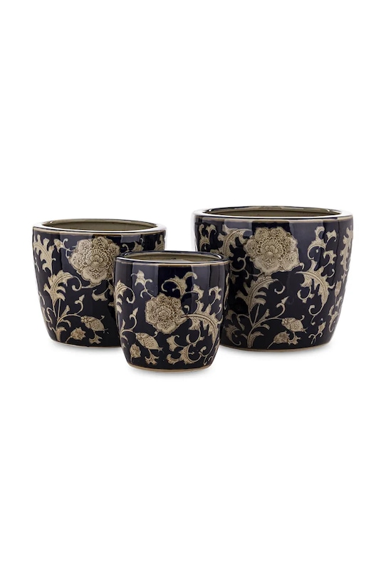 home & lifestyle zestaw osłonek na doniczki 0 3-pack brązowy 174784