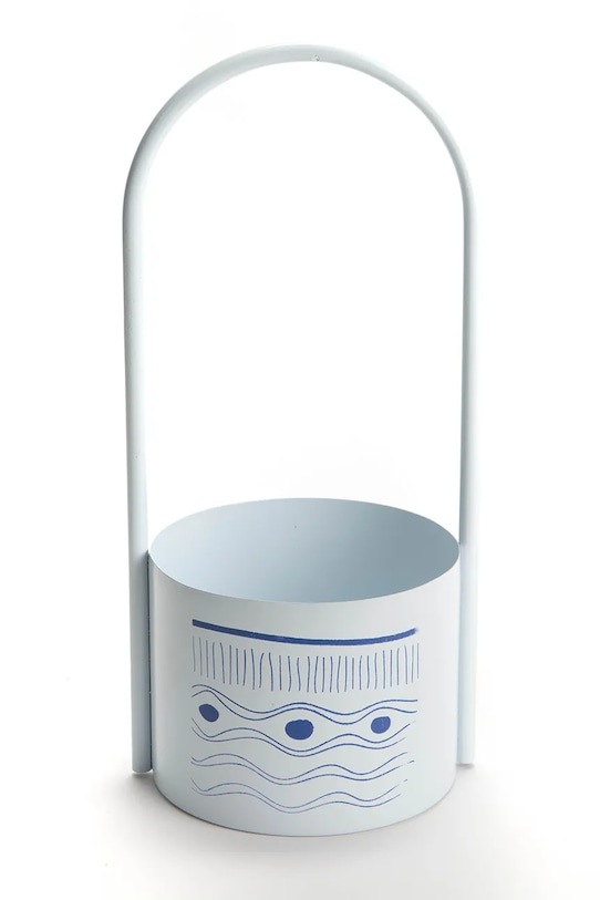 home & lifestyle virágcserép tartó fehér 157924