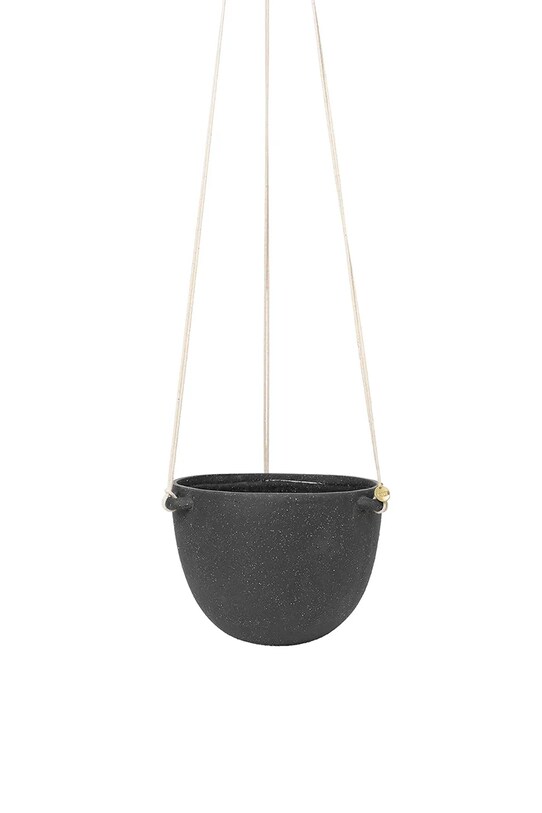 Ferm Living doniczka wisząca Speckle czarny 1104263992