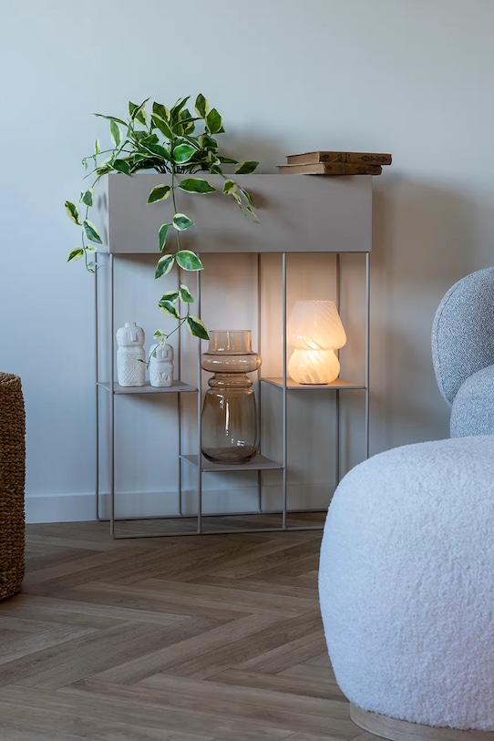 Salon i sypialnia House Nordic kwietnik Rabo 9201010 beżowy