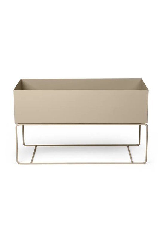 Kvetináč s rámom ferm LIVING Plant Box L béžová 110108693