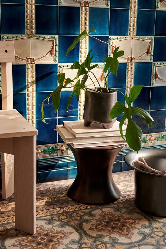 Obývacia izba a spálňa Kvetináč ferm LIVING Esca Pot S 1104265646 čierna