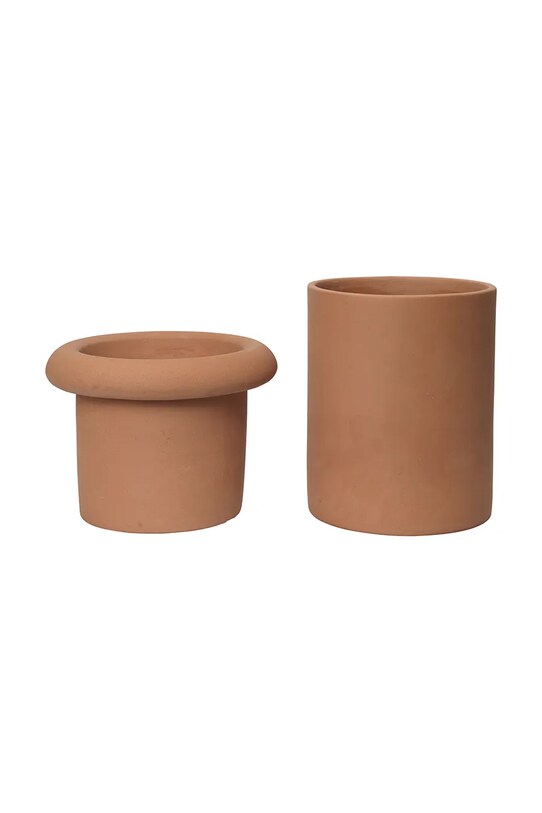 Kvetináč ferm LIVING Rollo Pot 1104270646 oranžová AA00