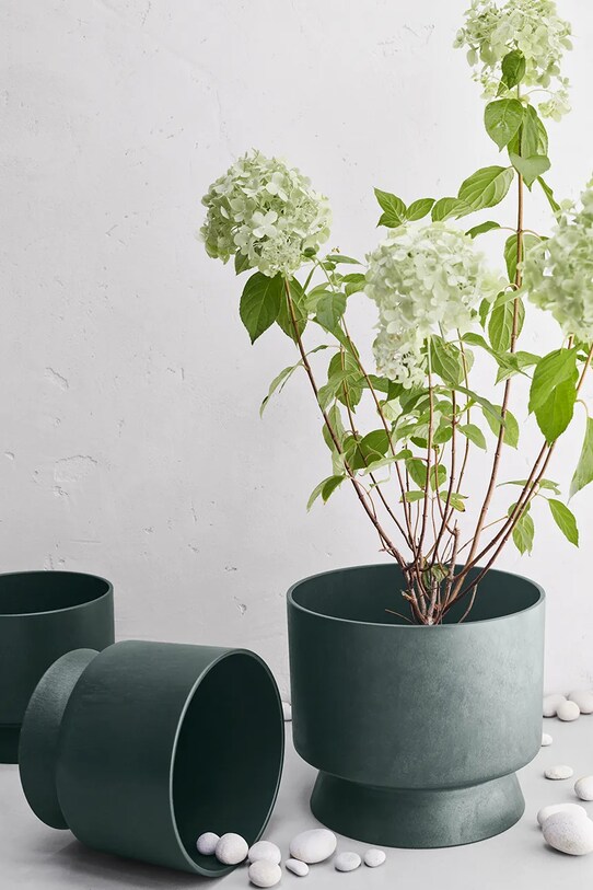 Salon i sypialnia Rosendahl osłonka na doniczkę 24 cm 20623 zielony