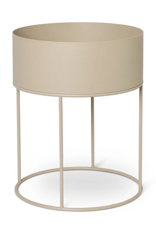 ferm LIVING donica ze stelażem Plant Box 40 x 50 cm beżowy 100183693