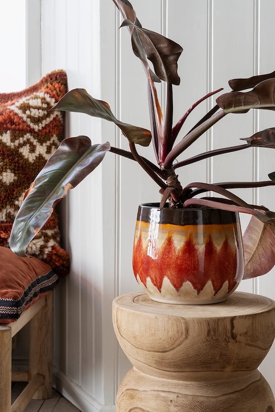 Salon i sypialnia Madam Stoltz osłonka na doniczkę 17,5 x 14,5 cm V0610506.90825 multicolor