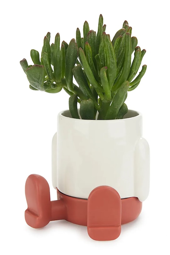 Balvi doniczka z podstawką Mr.Sitty 11 x 8,5 x 8,5 cm 27835 czerwony AA00