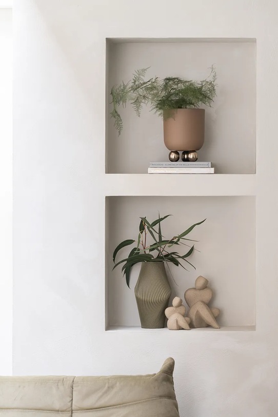 Σαλόνι και υπνοδωμάτιο Γλάστρα Present Time Estilo S/18,5 x 23 cm PT4370BR καφέ