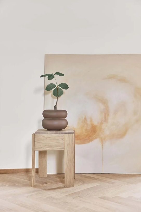 OYOY osłonka na doniczkę Kupla S/23 x 23 x 19 cm L301472 brązowy AA00