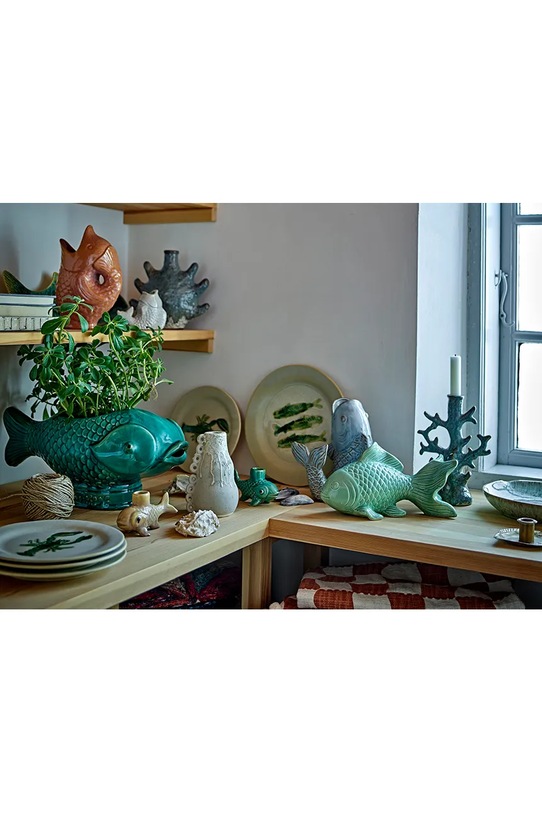 Γλάστρα Bloomingville Hiro 20 cm τιρκουάζ 82072817