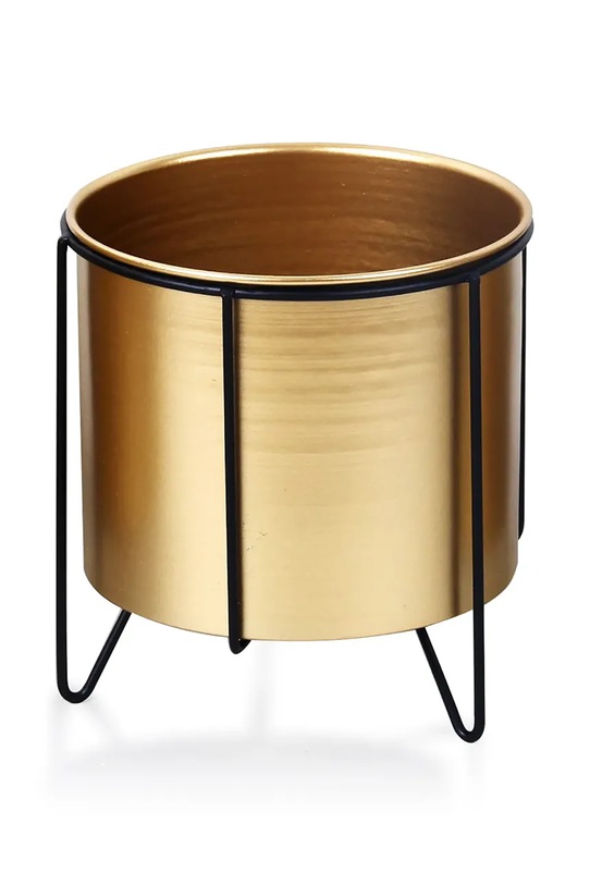 Osłonka na doniczkę ze stelażem 18 x 20 cm żółty HTOP8555.PROM