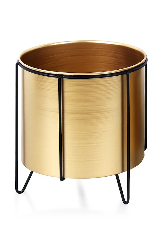 Osłonka na doniczkę ze stelażem 21 x 23 cm żółty HTOP8548.PROM