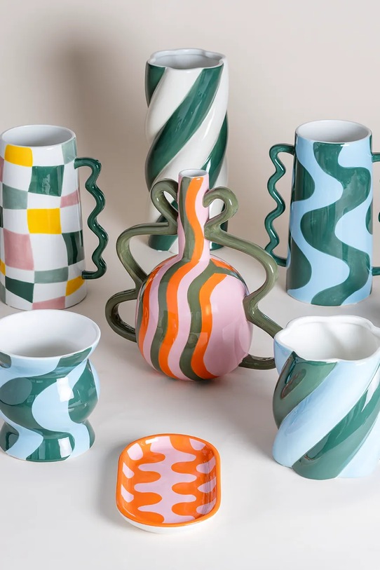 Salon i sypialnia Qué Rico osłonka na doniczkę dekoracyjna z dolomitu 14 x 14 x 14,5 cm 148.01303 multicolor