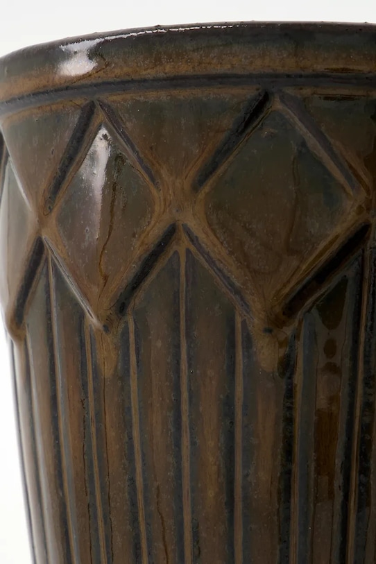 House Doctor zestaw doniczek z podstawką z ceramiki 900001108 brązowy AA00