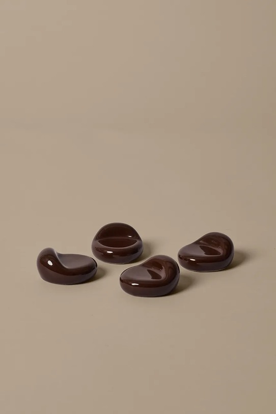 Salon i sypialnia Ferm Living stopki pod doniczkę 2,7 x 5 x 5,5 cm 1104272483 brązowy