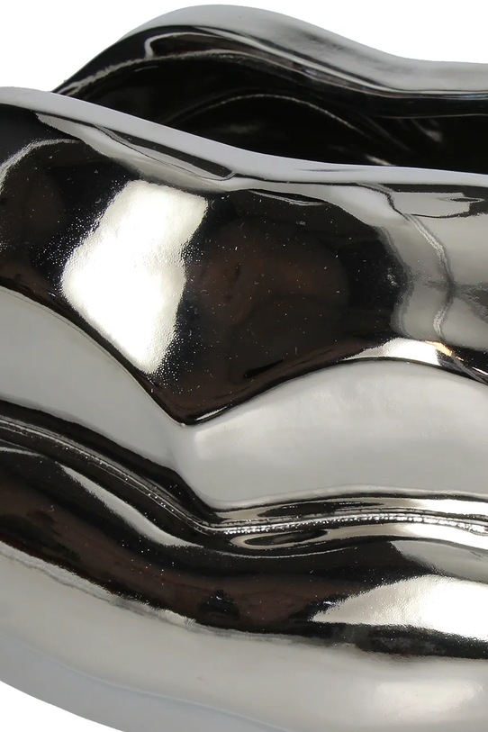 Inne osłonka na doniczkę dekoracyjna z kamionki 42 x 18,5 cm szary KAL.4123