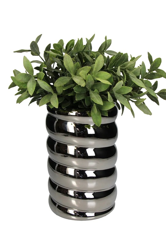 Osłonka na doniczkę dekoracyjna z kamionki 13 x 20 cm KAL.4501 szary AA00