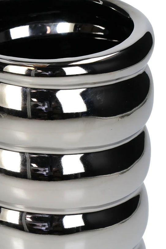 Salon i sypialnia Osłonka na doniczkę dekoracyjna z kamionki 13 x 20 cm KAL.4501 szary