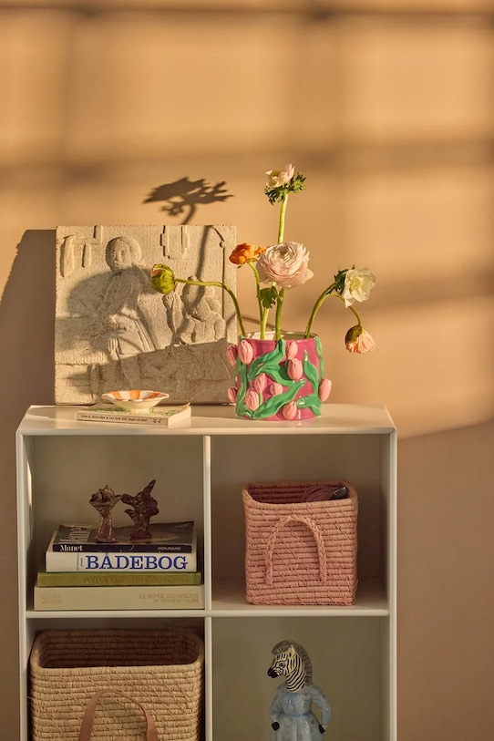 Salon i sypialnia Rice osłonka na doniczkę z dolomitu 19,5 x 15 cm FLPOT.TUL multicolor