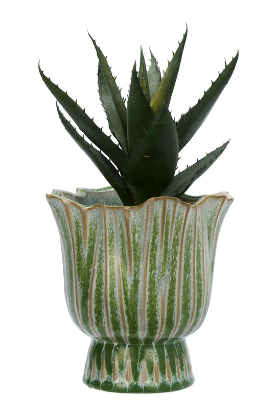 Madam Stoltz obal kvetináča dekoratívny z kameniny 14 x 15 cm HY25401.15 viacfarebná AA00