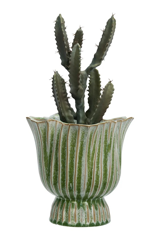 Madam Stoltz osłonka na doniczkę dekoracyjna z kamionki 20 x 19 cm HY25401.20 multicolor AA00