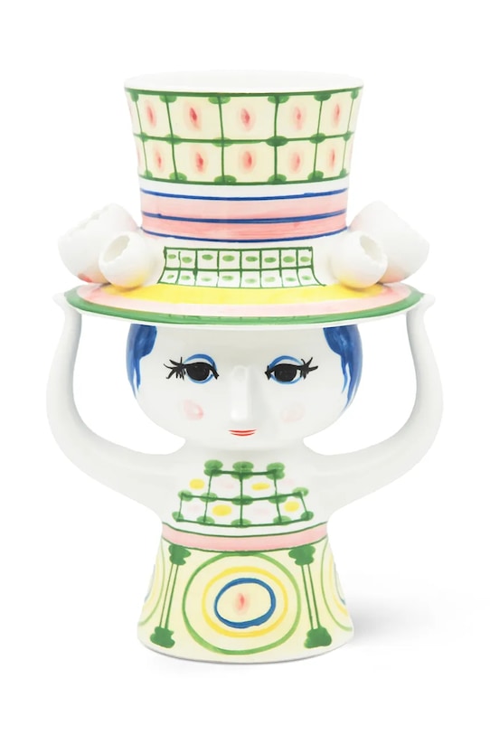 Декоративна ваза Bjørn Wiinblad Lady with Hat барвистий 54051