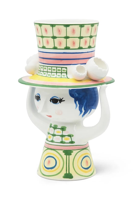 Декоративна ваза Bjørn Wiinblad Lady with Hat 54051 барвистий AA00