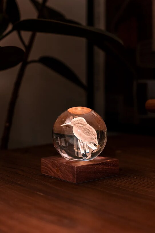 Salon i sypialnia Gingko Design lampa ledowa Amber Crystal Light G025KF multicolor