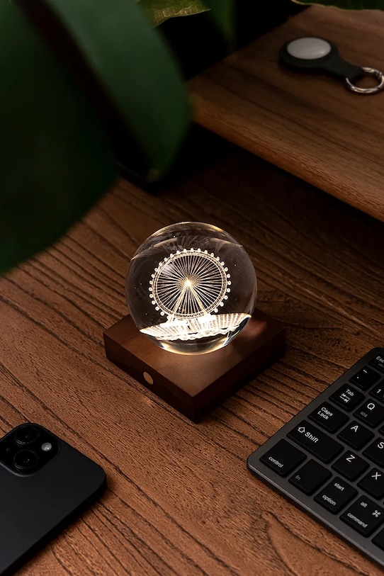 Gingko Design lampă led fără fir Amber Crystal Light multicolor G025FE