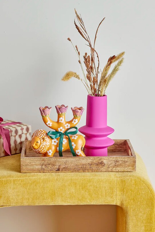 Декоративний свічник Bloomingville Lazar помаранчевий 82062038