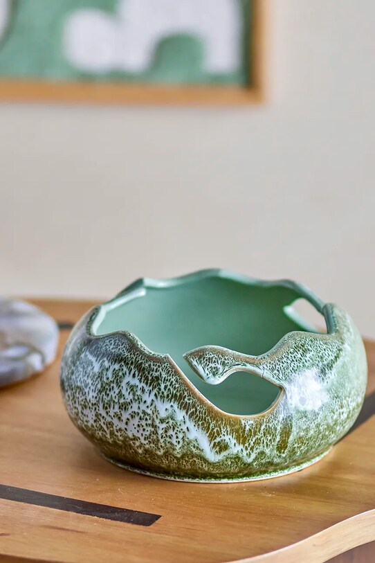 Bloomingville bol decorativ Leonas verde 82069068