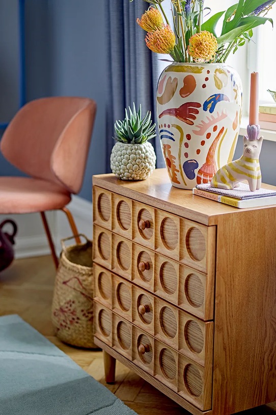 Διακοσμητικό βάζο Bloomingville Horus 82062440 πορτοκαλί