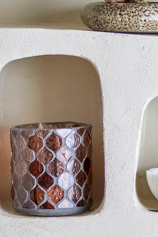 Bloomingville wazon dekoracyjny Janice Votive 82068100 różowy AA00