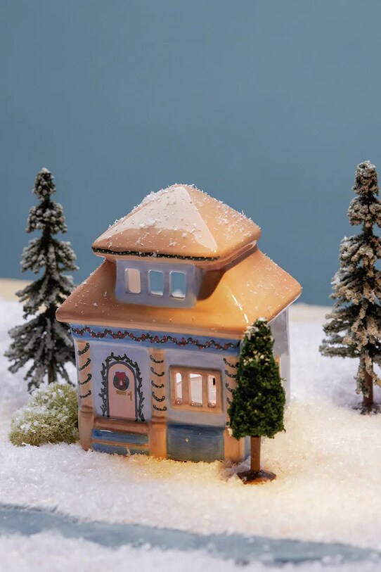 Keramická aromalampa ve tvaru domku Paddywax East Side House vícebarevná IN0027EU