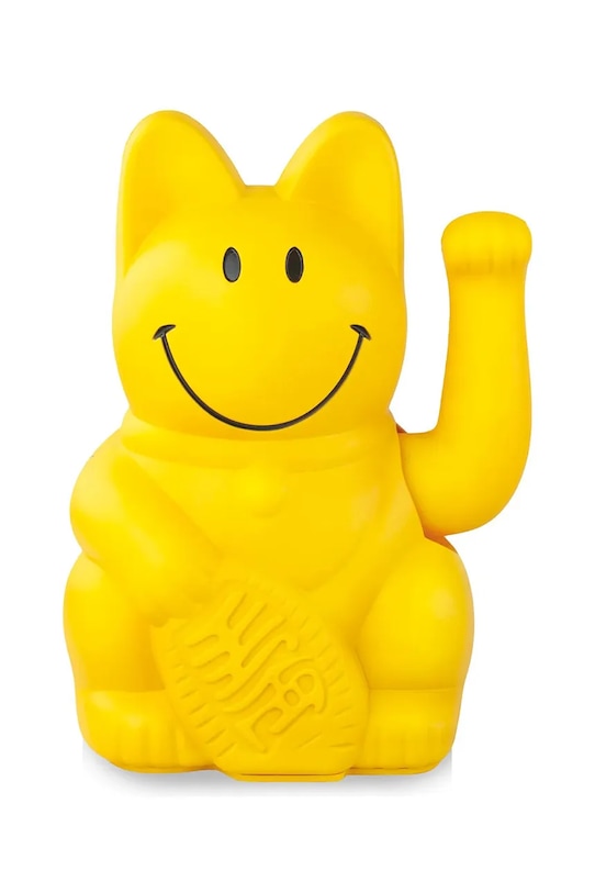 Декоративна фигурка Donkey Lucky Cat Smiley 8,5 x 10,5 x 15 cm жълт 330515