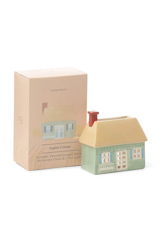 Paddywax domek ceramiczny na kadzidełka English Cottage multicolor IN0025EU