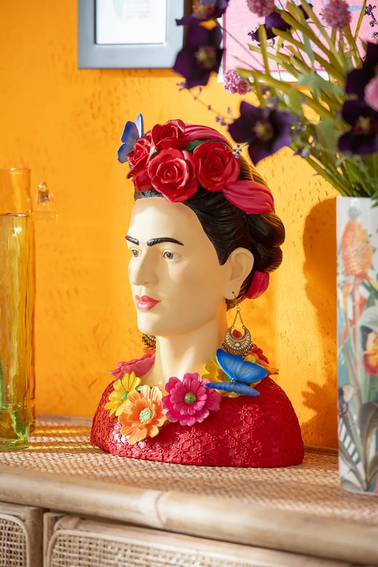 J-Line dekoratív figura Frida Kahlo 40546. többszínű