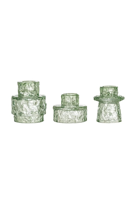 Bloomingville świecznik dekoracyjny Delphia 3-pack zielony 82061711
