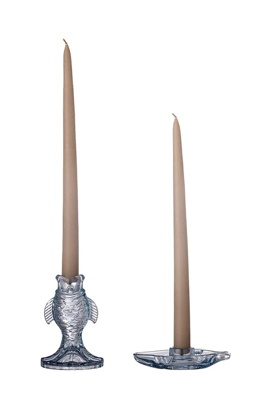 Dekorativen svečnik Bloomingville Linley 2-pack 82061821 modra AA00