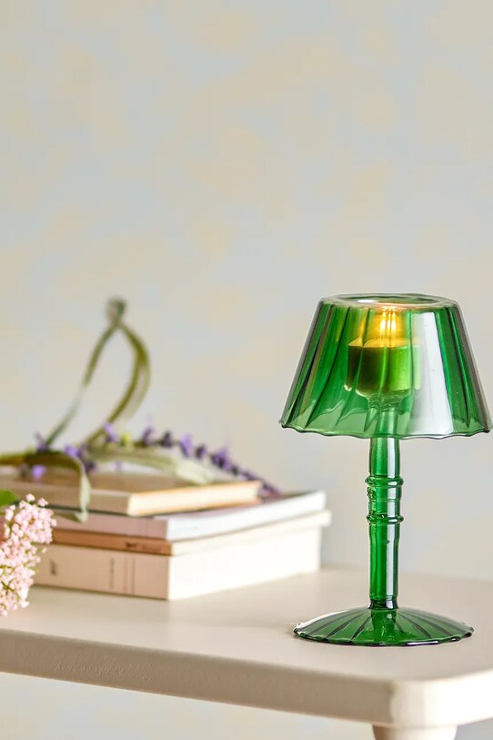 Dnevna soba in spalnica Dekorativen svečnik Bloomingville CIsco 82061721 zelena