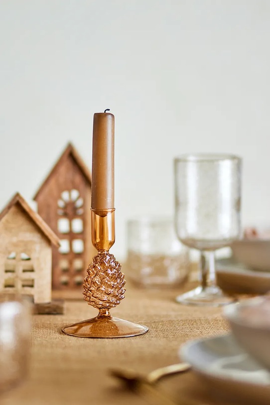 Living și dormitor Bloomingville sfesnic decorativ Jisele 82061233 portocaliu