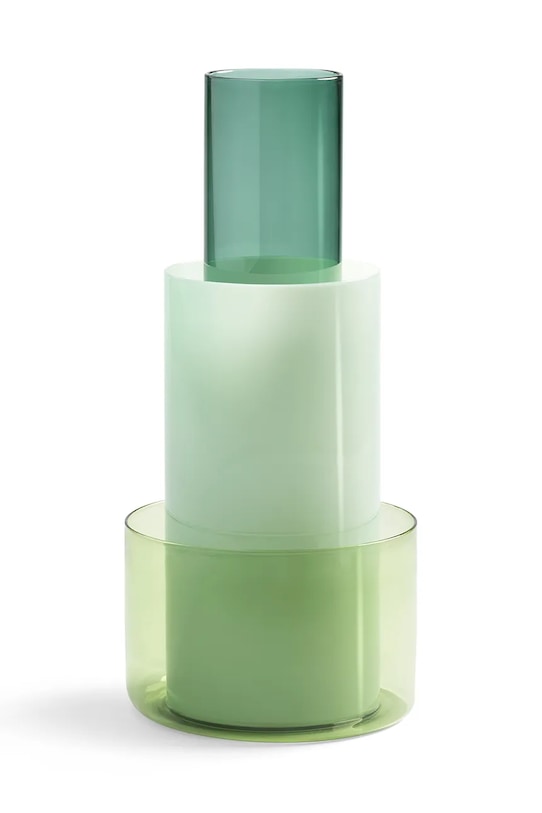 &k amsterdam vaza decorativa amphi milky L verde VA001.5