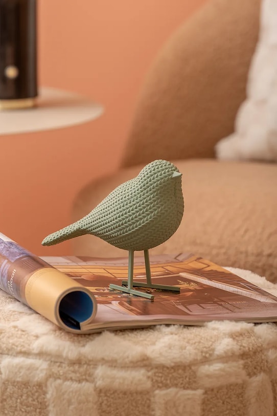 Декоративна фігурка Present Time Statue Knitted Bird Small зелений PT4225GR
