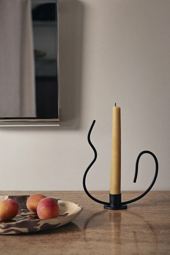 Вітальня та спальня Декоративний свічник ferm LIVING Valse 1104268158 чорний