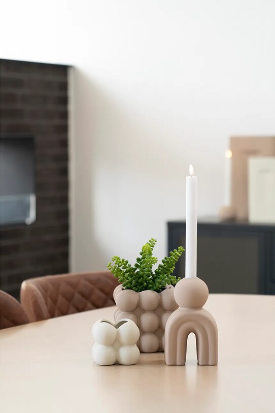 House Nordic świecznik dekoracyjny beżowy 4561175