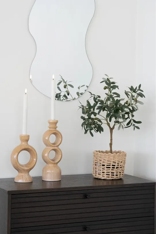 Salon i sypialnia House Nordic świecznik dekoracyjny 4561191 beżowy